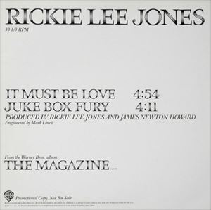 RICKIE LEE JONES / リッキー・リー・ジョーンズ / IT MUST BE LOVE