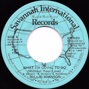 WILLIE JOHNSON / WHAT I'M GOING TO DO