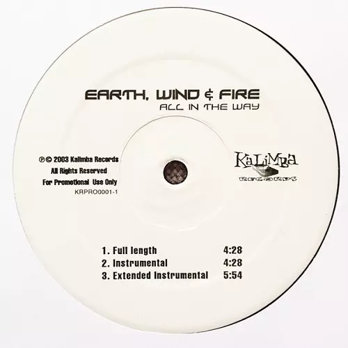 EARTH, WIND & FIRE / アース・ウィンド&ファイアー / ALL IN THE WAY