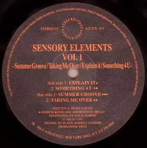 SENSORY ELEMENTS / VOL 1