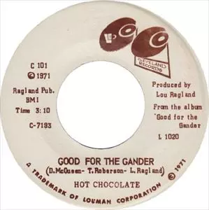 HOT CHOCOLATE (LOU RAGLAND) / ホット・チョコレート / GOOD FOR THE GANDER