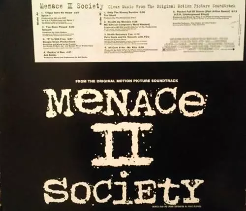 Menace II Society サウンドトラック レコード V.A. / MENACE II SOCIETY (FROM THE ORIGINAL MOTION PICTURE
