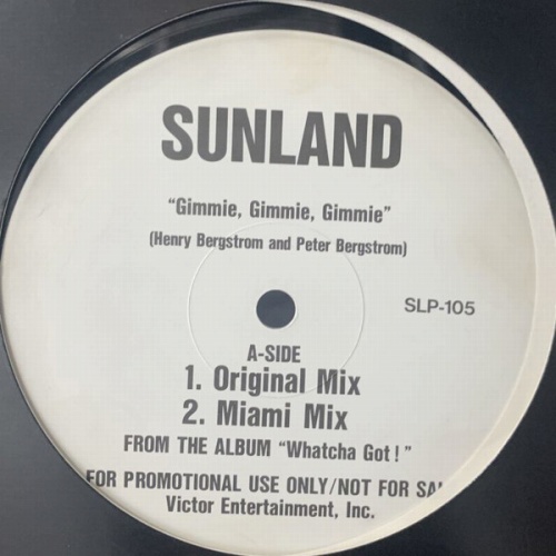 SUNLAND / サンランド / Gimmie, Gimmie, Gimmie 12" (PROMO)