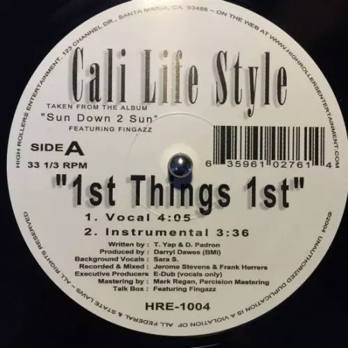 CALI LIFE STYLE商品一覧｜HIPHOP / 日本語RAP｜ディスク