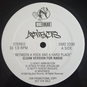 ARTIFACTS / アーティファクツ / BETWEEN A ROCK AND A HARD PLACE - CLEAN VERSION FOR RADIO "LP" (PROMO)