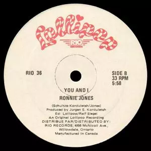 RONNIE JONES / ロニー・ジョーンズ / LASER LOVE / YOU AND I