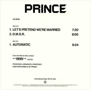 PRINCE / プリンス / LET'S PRETEND WE'RE MARRIED