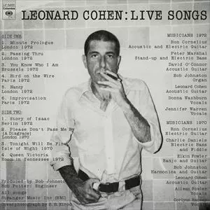 LEONARD COHEN / レナード・コーエン / LIVE SONGS