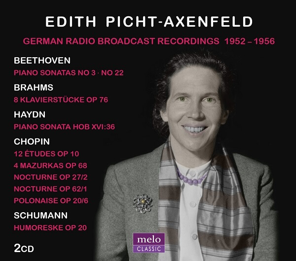 EDITH PICHT-AXENFELD / エディト・ピヒト=アクセンフェルト / GERMAN RADIO BROADCAST RECORDINGS 1952-1956 (2CD)