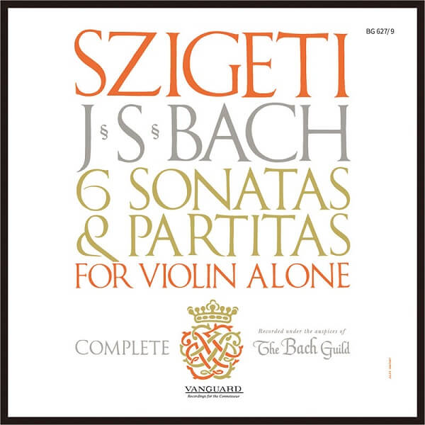 JOSEPH SZIGETI / ヨーゼフ・シゲティ / バッハ: 無伴奏ヴァイオリンのためのソナタ & パルティータ 全曲 (LP)