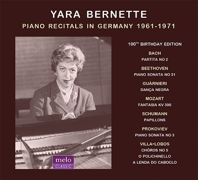 YARA BERNETTE / ヤーラ・ベルネット / PIANO RECITALS IN GERMANY 1961-1971