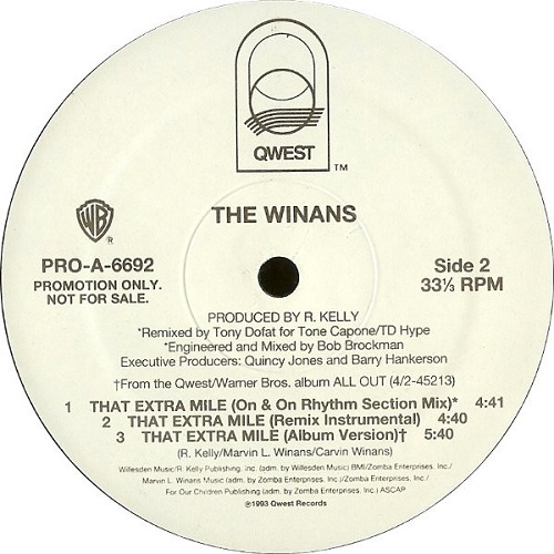 WINANS / THAT EXTRA MILE