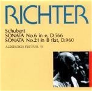 SVIATOSLAV RICHTER / スヴャトスラフ・リヒテル / シューベルト:ピアノ・ソナタ第6番