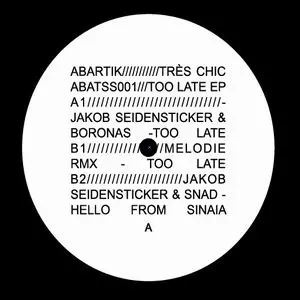JAKOB SEIDENSTICKER/BORONAS/SNAD / TOO LATE EP