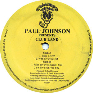 PAUL JOHNSON / ポール・ジョンソン(CHICAGO) / CLUBLAND