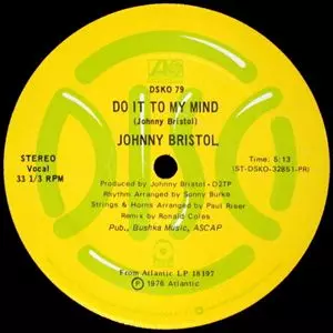 DO IT TO MY MIND/JOHNNY BRISTOL/ジョニー・ブリストル｜SOUL/BLUES
