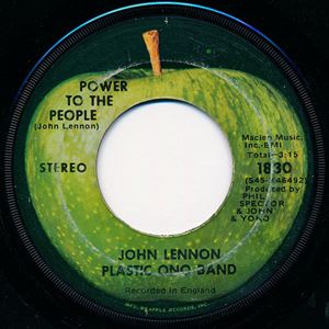 JOHN LENNON & THE PLASTIC ONO BAND / ジョン・レノン・アンド・ザ・プラスティック・オノ・バンド / POWER TO THE PEOPLE
