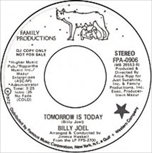 BILLY JOEL / ビリー・ジョエル / TOMORROW IS TODAY