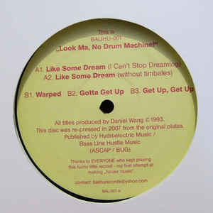 DANIEL WANG / ダニエル・ウォン / LOOK MA NO DRUM MACHINE EP