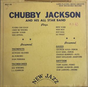CHUBBY JACKSON / チャビー・ジャクソン / AND HIS ALL STARS BAND PLAYS