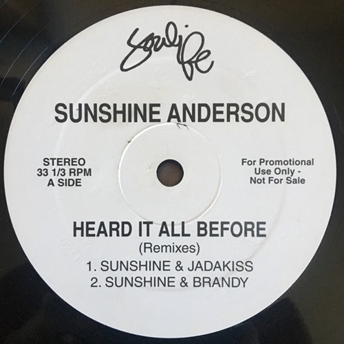SUNSHINE ANDERSON / サンシャイン・アンダーソン / HEARD IT ALL BEFORE  (Remixes)  12"