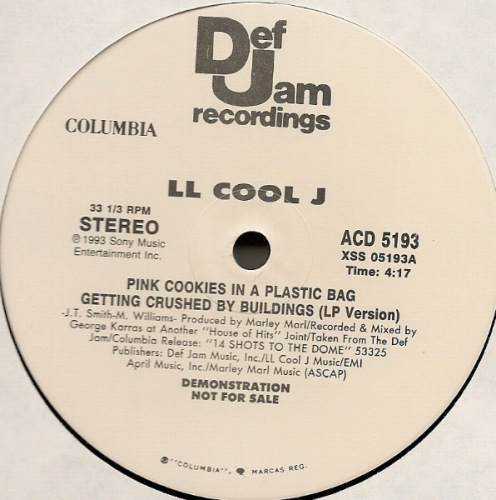 LL COOL J / LL クール J / PINK COOKIES IN A PLASTIC BAG GETTING CRUSHED BY BUILDINGS/FUNKADELIC RELIC 12"