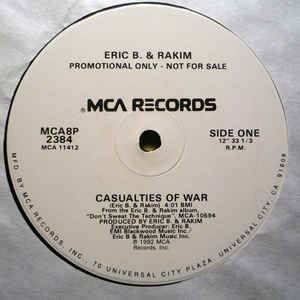 ERIC B. & RAKIM / エリックB. & ラキム / CASUALTIES OF WAR 12" (PROMO)