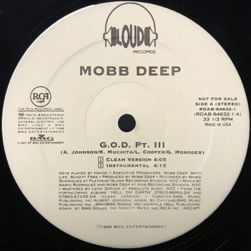 MOBB DEEP / モブ・ディープ / G.O.D.PT.3 12" (PROMO)
