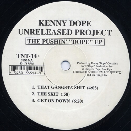 KENNY DOPE / ケニー・ドープ / PUSHIN' "DOPE" EP 12"