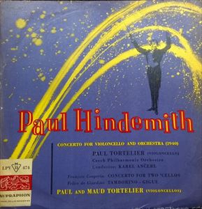 PAUL TORTELIER / ポール・トルトゥリエ / HINDEMITH: CONCERTO FOR VIOLONCELLO AND ORCHESTRA / CONCERTO FOR TWO 'CELLOS / TAMBORINO - GIGUE
