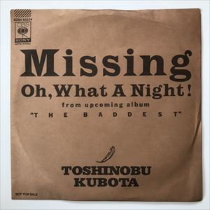 MISSING/TOSHINOBU KUBOTA/久保田利伸｜日本のロック｜ディスクユニオン・オンラインショップ｜diskunion.net