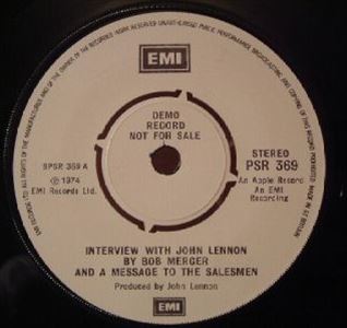 JOHN LENNON & THE PLASTIC ONO BAND / ジョン・レノン・アンド・ザ・プラスティック・オノ・バンド / INTERVIEW WITH JOHN LENNON