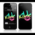 KILL BRAND (APPAREL BRAND) / KISS (iPhone 4(16/32GB)用 : MUSIC SKIN)  