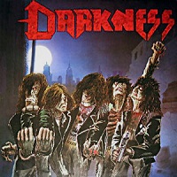 DARKNESS (from Germany) / DEATH SQUAD<LP / BLUE+RED BLEND VINYL>