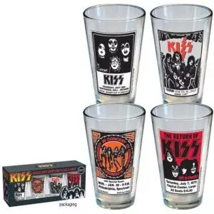 KISS - POSTER PINT 4-PACK/KISS/キッス｜HARDROCK & HEAVYMETAL