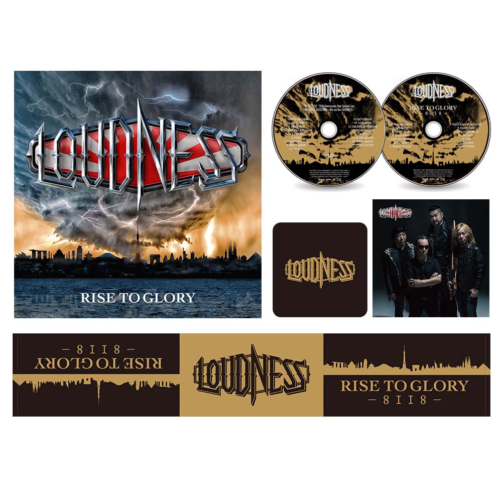 LOUDNESS / ラウドネス / RISE TO GLORY 8118- <CD+ボーナスライヴDVD+マフラータオル+リストバンド>