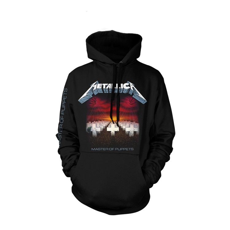 METALLICA / メタリカ / MASTER OF PUPPETS TRACKS BLACK PULLOVER HOOD<SIZE:M>