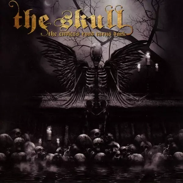 THE SKULL (from US / DOOM) / ENDLESS ROAD TURNS DARK<BLACK SPLATTER OVER GRAY VINYL>