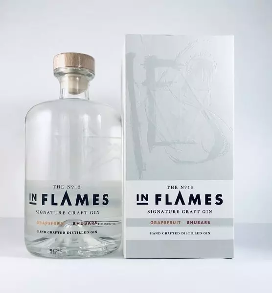 IN FLAMES / イン・フレイムス / SIGNATURE CRAFT GIN NO.13 BATCH 4 - GRAPEFRUIT & RHUBARB <700ML> / シグネチャー・クラフトジン No.13 バッチ4 - グレープフルーツ&ルーハーブ<700ML>