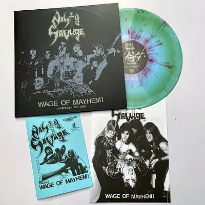 NASTY SAVAGE / WAGE OF MAYHEM + RARITIES 83-85<DIEHARD SPLATTER VINYL>