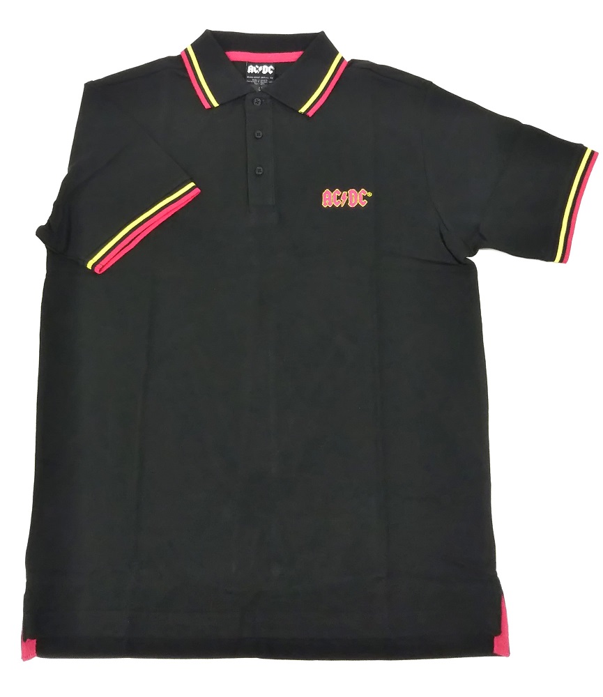 CLASSIC LOGO BLACK POLO SHIRT /AC/DC/エーシー・ディーシー｜HARDROCK & HEAVYMETAL ...