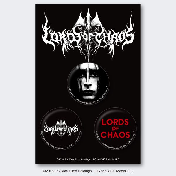 LORDS OF CHAOS / ロード・オブ・カオス / 缶バッジ3種セット