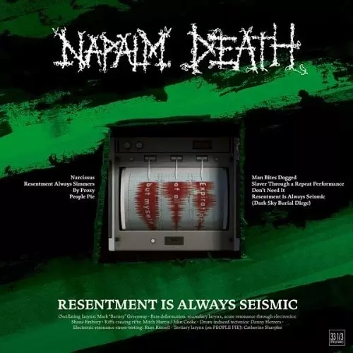 NAPALM DEATH / ナパーム・デス / RESENTMENT IS ALWAYS SEISMIC -A FINAL THROW OF THROES