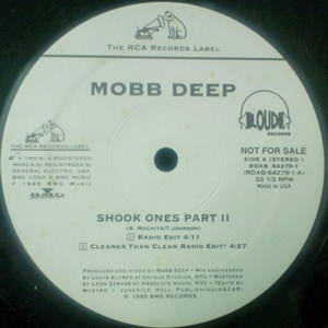 MOBB DEEP / モブ・ディープ / SHOOK ONES PART II - US ORIGINAL PROMO PRESS -