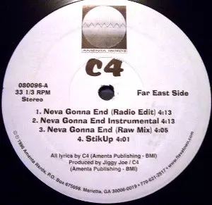 C4 neva gonna end アンダーグラウンドHIPHOP NEVA GONNA END/C4(HIP HOP)｜HIPHOP/R&B｜ディスクユニオン
