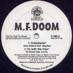 MF DOOM (DOOM , METAL FINGERS, KING GEEDORAH) / MFドゥーム / GREENBACKS