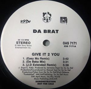 DA BRAT / ダ・ブラット / GIVE IT 2 YOU (REMIXES) - US ORIGINAL PROMO PRESS -
