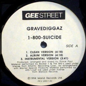 GRAVEDIGGAZ   / グレイヴディガズ / 1-800-SUICIDE / MOMMY WHAT'S A GRAVEDIGGA? - US ORIGINAL PROMO PRESS -
