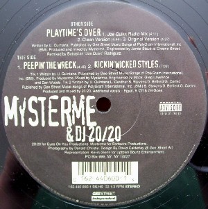 MYSTERME & DJ 20/20 / Playtime's Over
