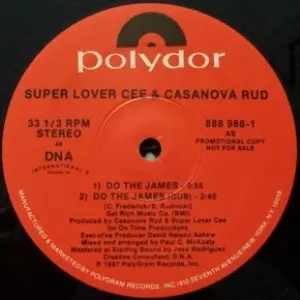 SUPER LOVER CEE & CASANOVA RUD / DO THE JAMES - US ORIGINAL PROMO PRESS -